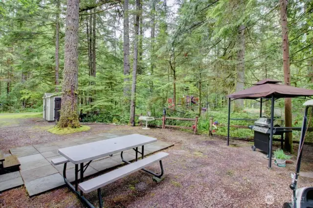 Great size lot with a shed