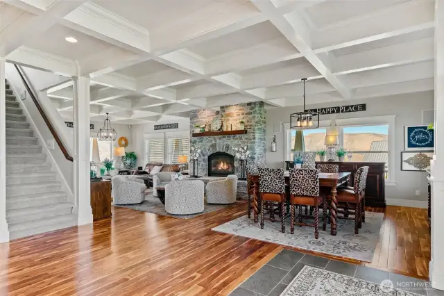 Dining area and living space