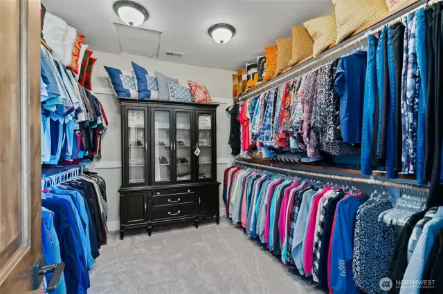 Primary closet
