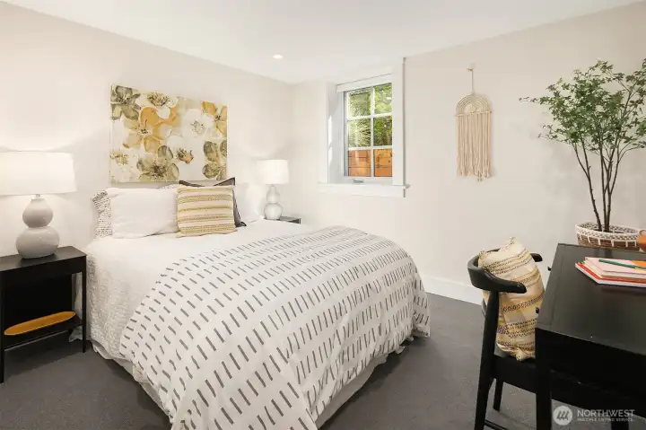 2nd bedroom downstairs with legal window.