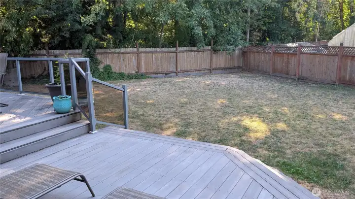 Level Fully Fenced Yard