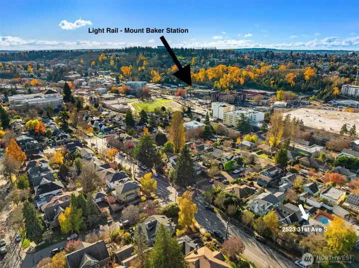 Blocks to Mount Baker Light Rail station