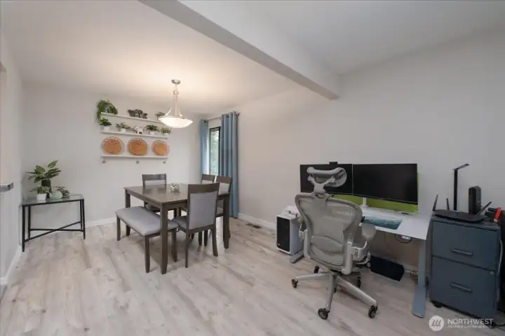 Enough space for a workstation.