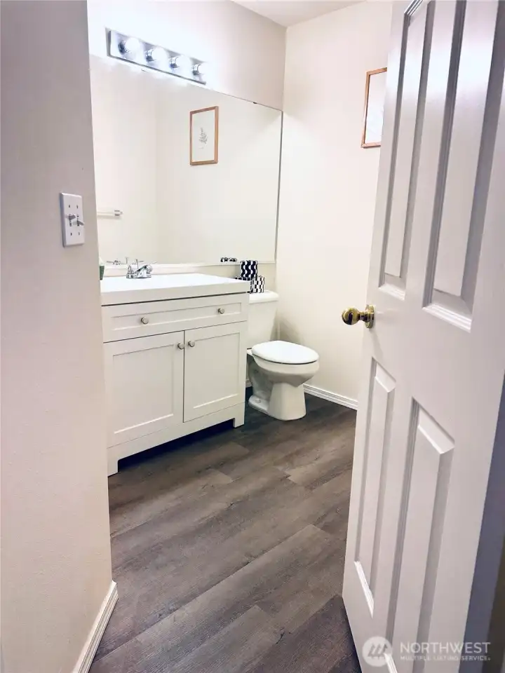 Half bath main floor