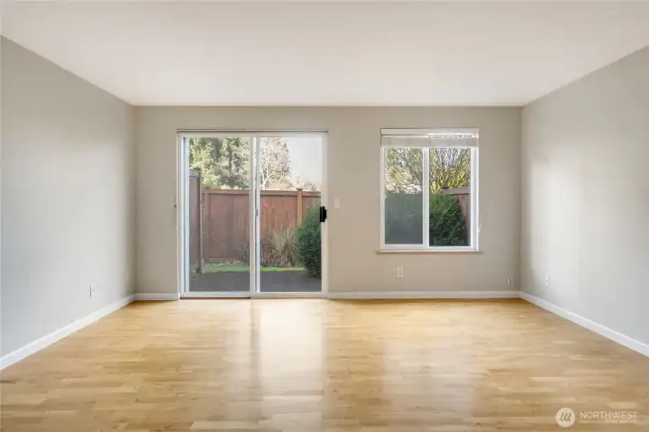 Dining to main room and out to Patio/Deck