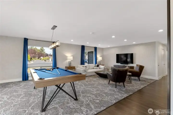 Clubhouse billiards room