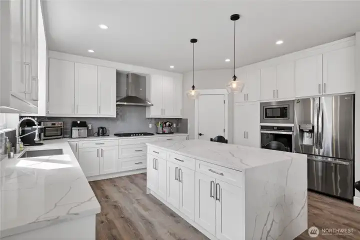 So much storage, lighting and outlets in this kitchen you'll wonder how you ever functioned with less.