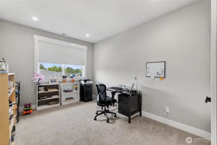 Third upstairs bedroom is currently used as an office.