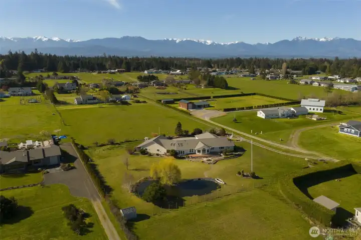 Aerials to the mountains