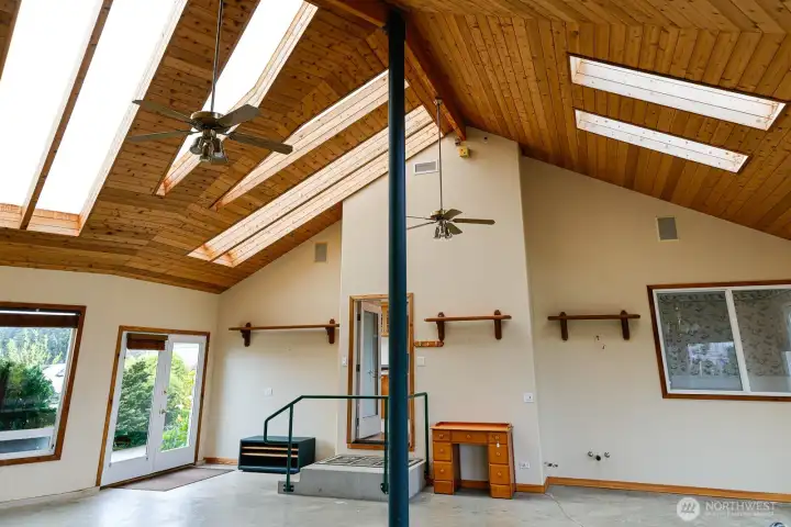 Solarium and skylights