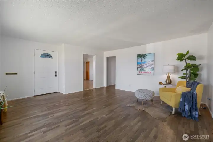 Beautiful hardwood floors.