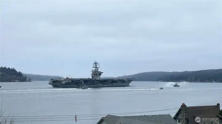 This photo taken from the house was featured on KOMO news!