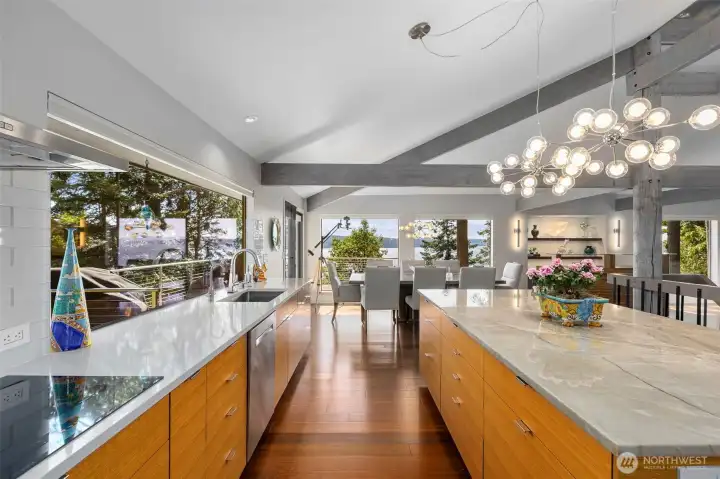 Cooking with a view! Cooking with a view!