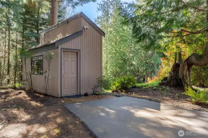 The "work out/ storage shed" The "work out/ storage shed"