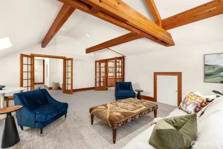 The family room with office to the right.