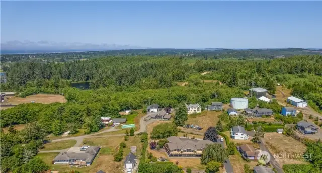 Looking at the lot from the South.  There are many lovely homes in the area,