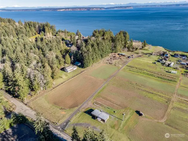 Easement to waterfront property is North of Fat Turnip Farmstand.