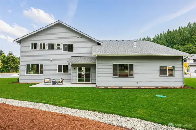 Back yard with views of the Tolt River greenbelt