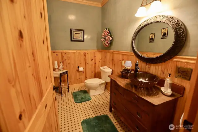 Guest half bath on main floor