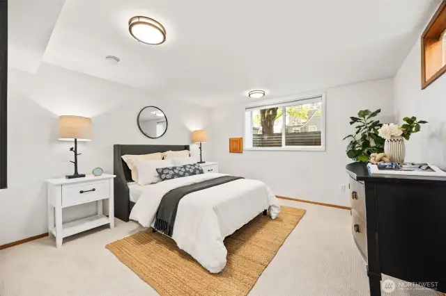 Lower level bedroom.