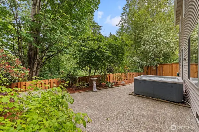 Tranquil Backyard backs to Greenbelt
