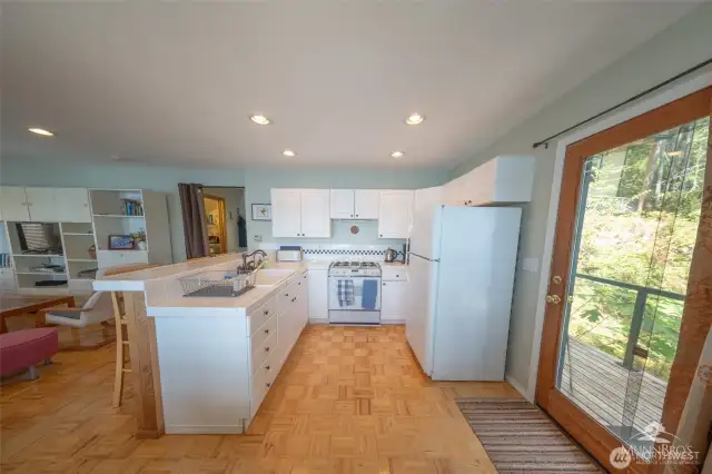 Kitchen with easy access to the deck.