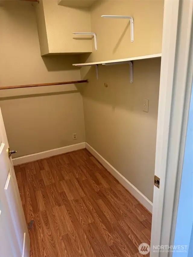 downstairs master walk-in closet