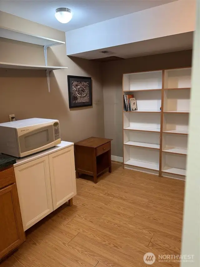 mini kitchen space downstairs