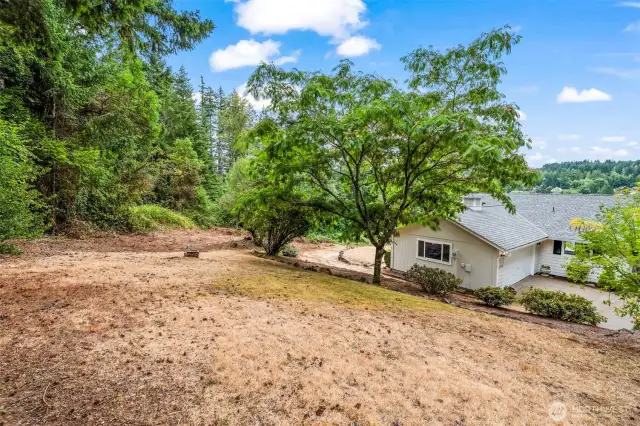 Plenty of yard space for gardening, play area, or pets