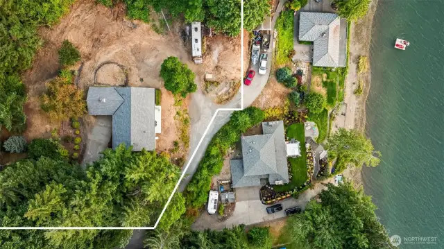 1.18-acre lot in peaceful North Gig Harbor setting with mature landscaping