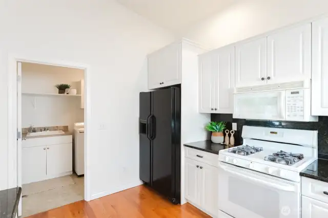 Mudroom to the garage off your kitchen