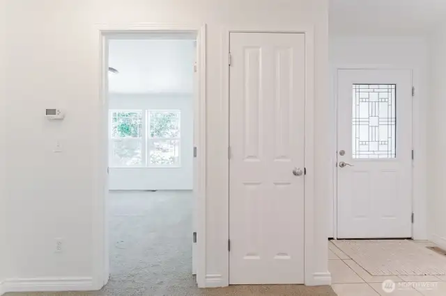 Back to the entry you find two more bedrooms and a full bathroom
