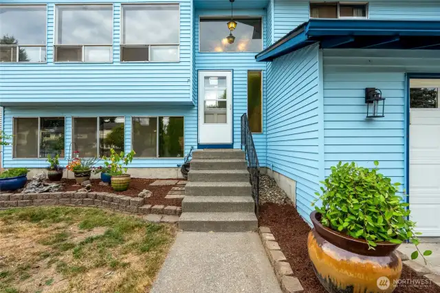 Front door and space for beautiful landscaping!