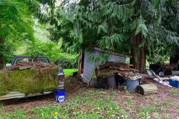 Well pumphouse. Well is not currently in use and may need to be decomissioned.