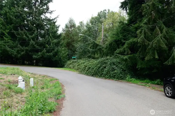 From 120th Ave SE - second access to property through a residential neighborhood.