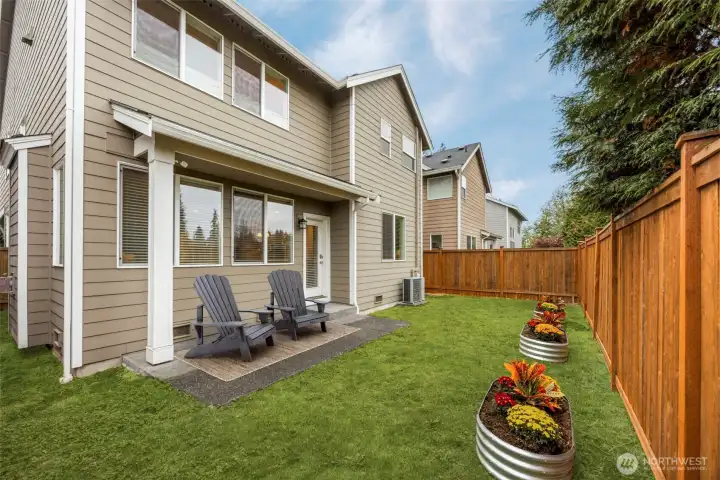 Backyard (Chairs virtually staged)