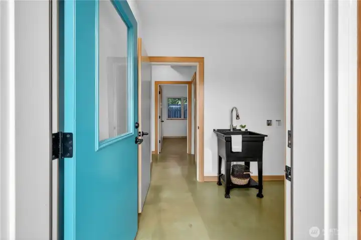 Utility room entrance.