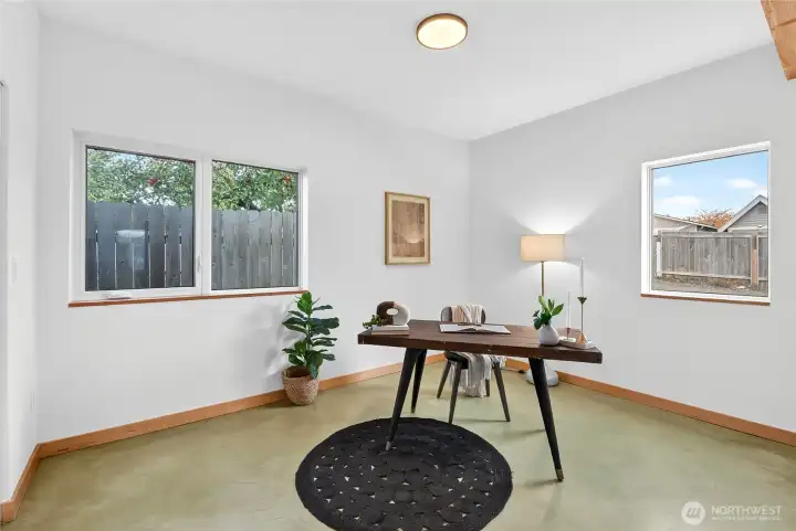 Main floor bedroom/office/den.