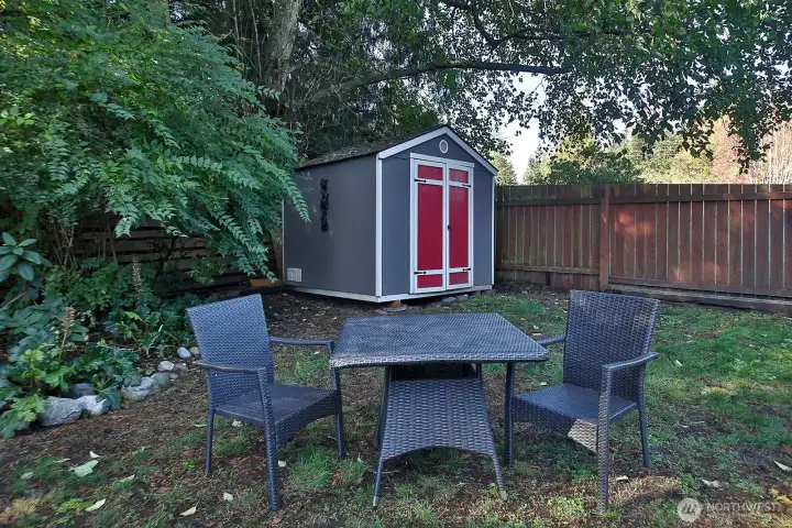 shed provides great storage