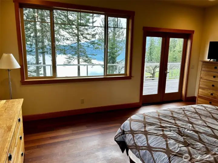 Primary suite with magnificent views