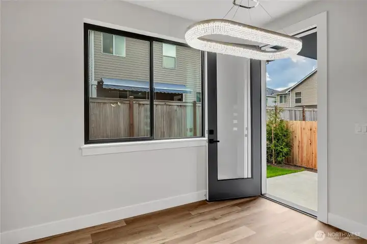 Back patio connected to dining space (Photos from lot 9B)