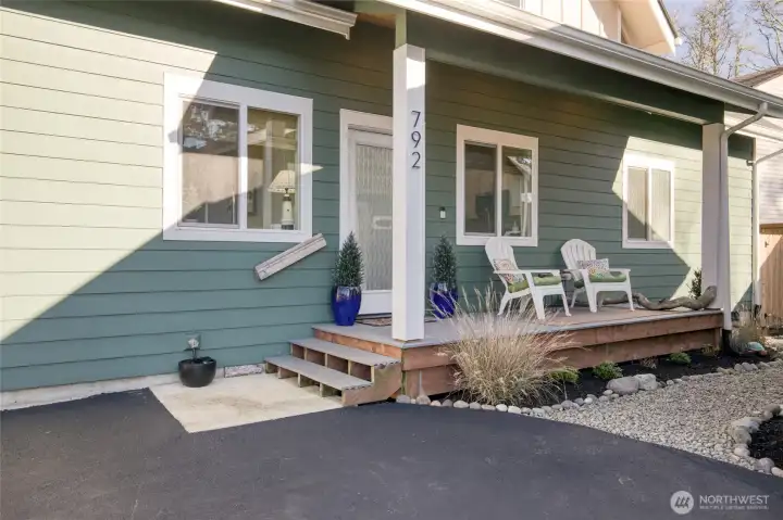 Covered deck and entry