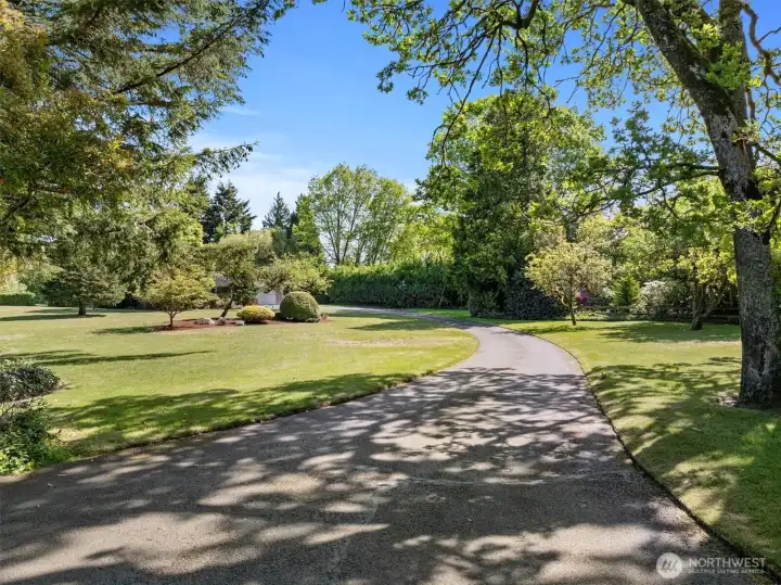 Sprawling grand driveway to your 1.29acre oasis!