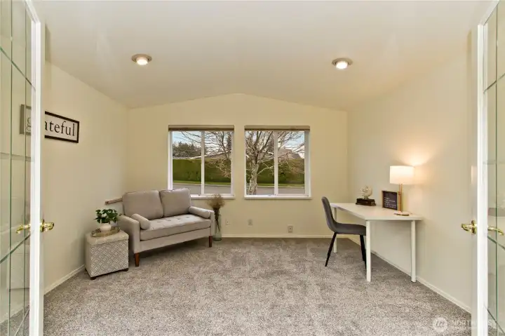Office/Den with French Doors