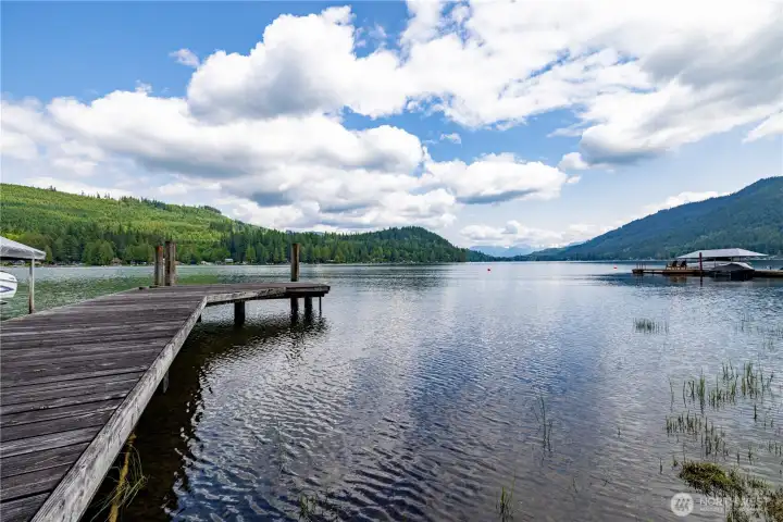 Glacier, forrest, and lake views from home.
