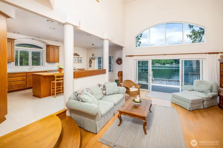 Open concept living, kitchen, and dining- entertain with ease.