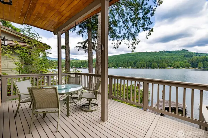 Covered deck area for outdoor entertainment, barbeques, potlucks, you name it!