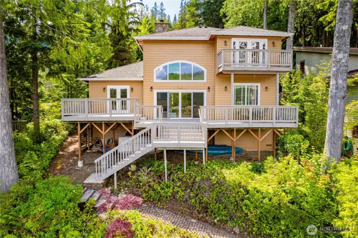 A rare opportunity on Lake Cavanaugh's West facing shoreline.