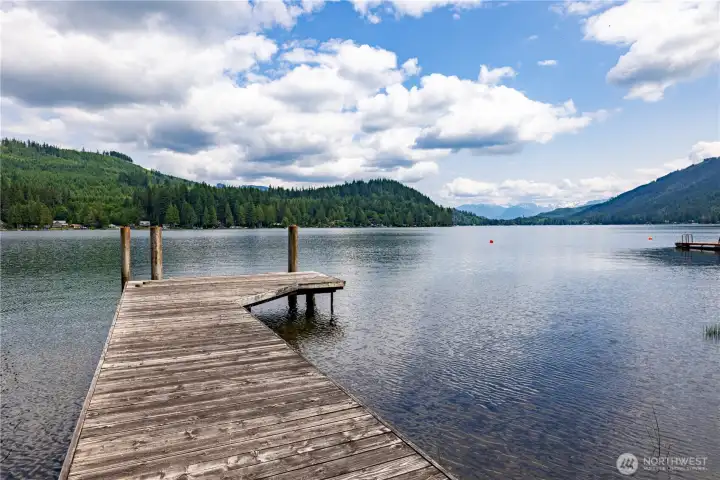 Private dock, tie up your boat and live the lake life.