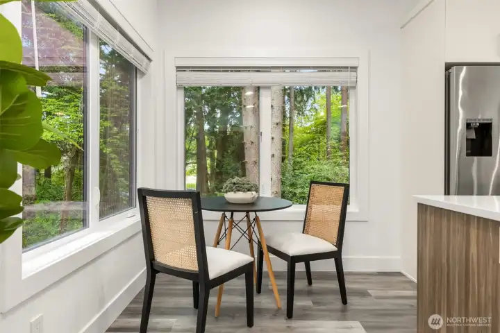 Private dining area.